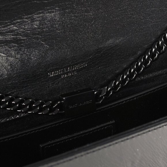Saint Laurent Kate Medium Black Matelassé Leather Crossbody - Picture 12 of 14